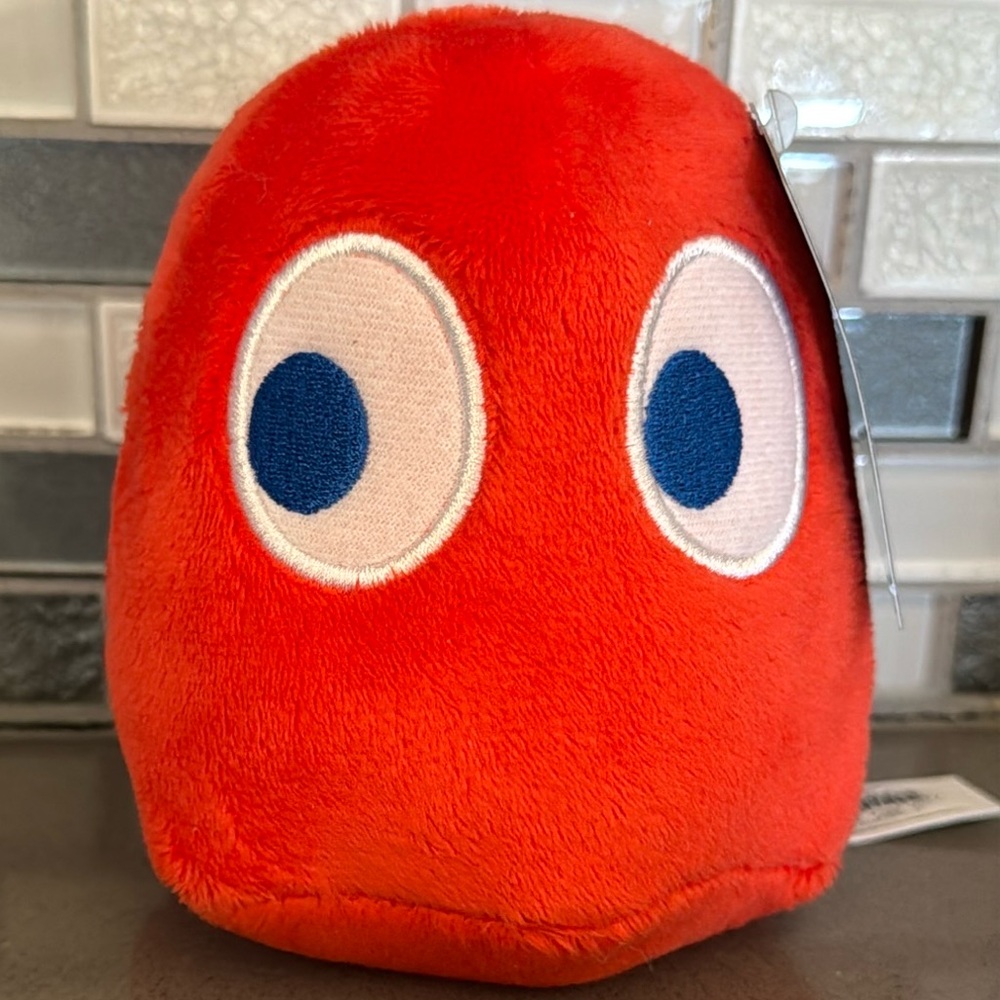 🕹️Pac-Man Video Game BLINKY The Red Ghost Plush Officially Licensed / BRAND NEW